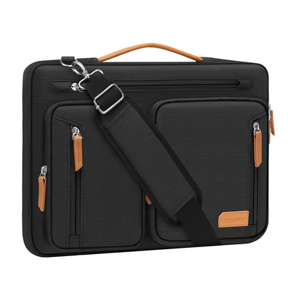 MOSISO 360 Protective Laptop Shoulder Bag, Computer Bags, Side Open Messenger Bag with 5 Accessory Pockets & Belt iMosiso