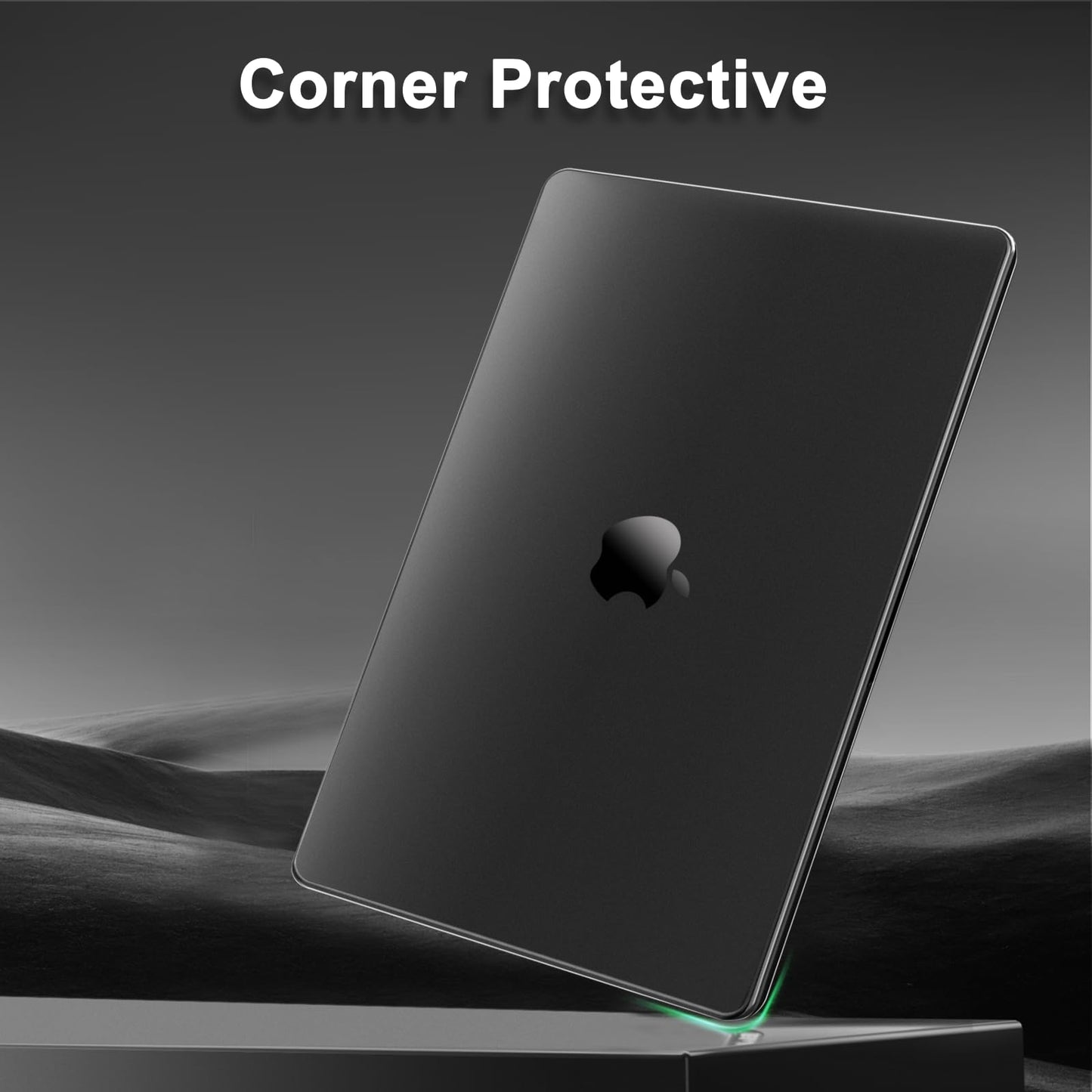 MOSISO Compatible with MacBook Air 13 inch Case 2025-2022 M4 A3240 M3 A3113 M2 A2681, Ultra-Thin Natural Original Color Hard Case&Keyboard Cover&Screen Film for MacBook Air 13.6 inch, Black Clear