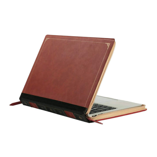 MOSISO Compatible with MacBook Air 15 inch 2025 2024 2023 M4 M3 M2/Pro 15 inch Case A1990 A1707 2019-2016, PU Leather Laptop Sleeve Vintage Retro Zippered Portfolio Protective Case Cover, Brown