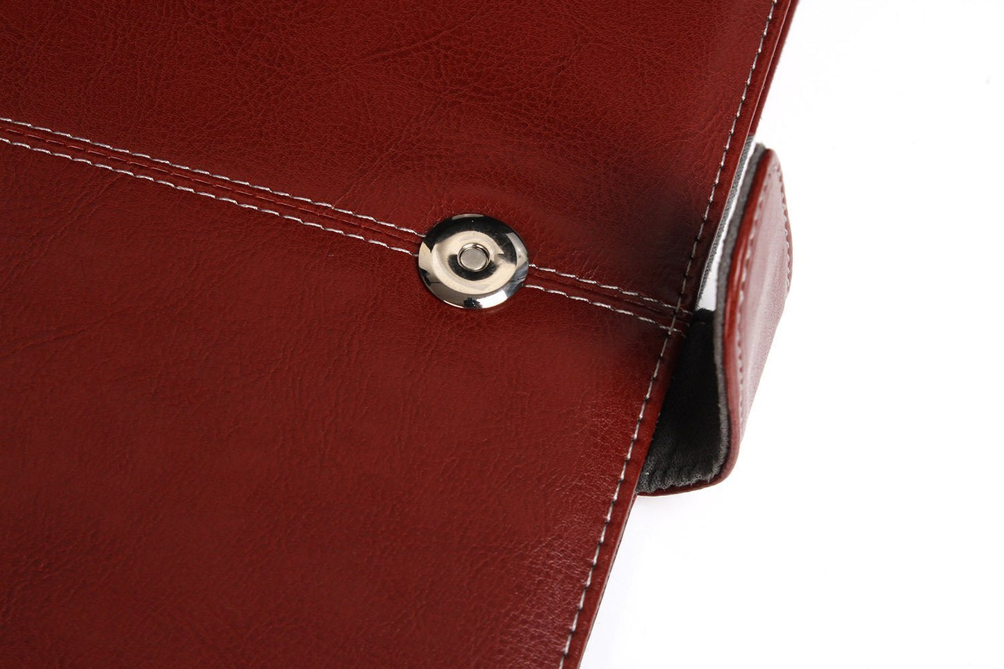 MOSISO PU Leather Case Compatible with MacBook 12 inch Case A1534 with Retina Display 2017 2016 2015 Release, Portfolio Protective Stand Cover Sleeve, Brown