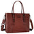 MOSISO PU Leather Laptop Tote Bag for Women, Waterproof Large Capacity Business Work Briefcase Shoulder Laptop Bag