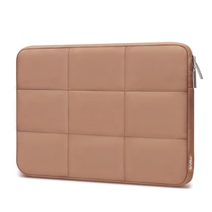 MOSISO 13-16 inch Laptop Case, Puffy Sleeve for MacBook Air/Pro | Compatible with MacBook Air 13 13.3 13.6/Pro 13/14 | HP, Dell, ASUS, Lenovo | Rectangle Quilted Puffer Computer Bag | for Women | Sand