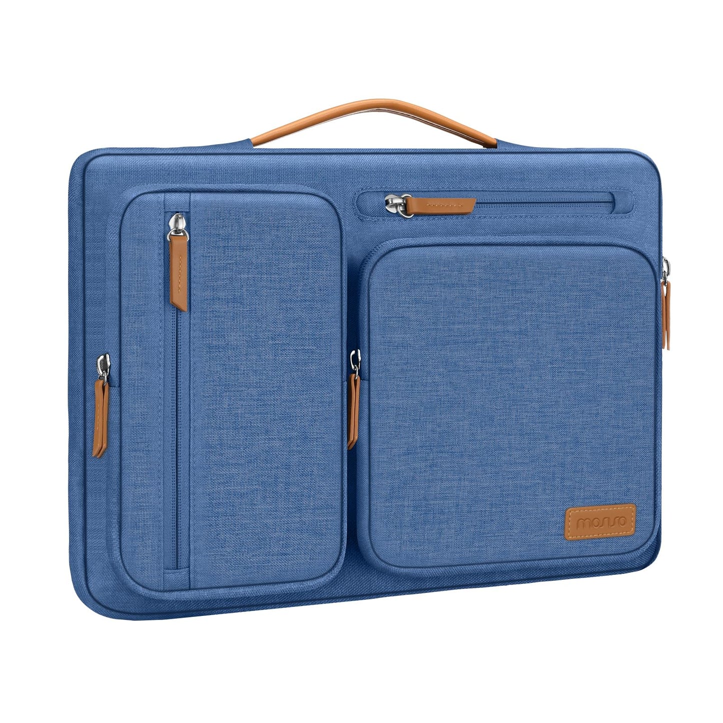 MOSISO 360 Protective Laptop Case 13.3 inch, 13-13.3 inch Laptop Sleeve Compatible with MacBook Air/Pro 13 / Pro 14,HP Dell Acer ASUS,Side Open Carrying Case with 4 Zipper Pockets&Handle, Black