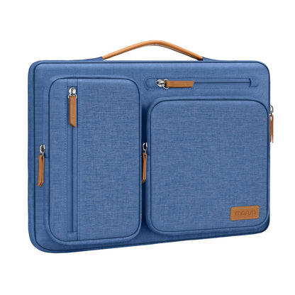 MOSISO 360 Protective Laptop Case 13.3 inch, 13-13.3 inch Laptop Sleeve Compatible with MacBook Air/Pro 13 / Pro 14,HP Dell Acer ASUS,Side Open Carrying Case with 4 Zipper Pockets&Handle, Black