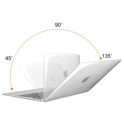 MOSISO Plastic Hard Shell Case & Keyboard Cover Skin & Screen Protector Compatible with MacBook 12 inch with Retina Display (Model A1534, Release 2017 2016 2015), Crystal Clear
