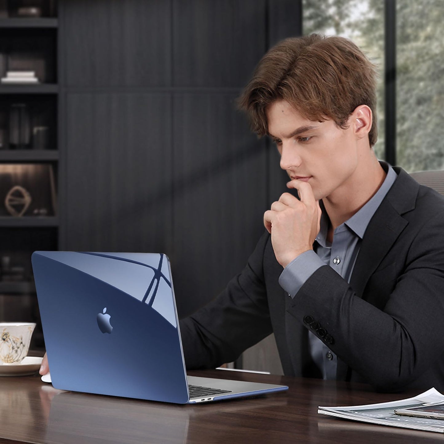 MOSISO Compatible with MacBook Pro 13 inch Case M2 2025-2016 A2338 M1 A2251 A2289 A2159 A1989 A1708 A1706, Surpass Natural Beauty Plastic Hard Shell&Keyboard Cover&Screen Film&Type C, Crystal Midnight