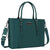 MOSISO PU Leather Laptop Tote Bag for Women, Waterproof Large Capacity Business Work Briefcase Shoulder Laptop Bag