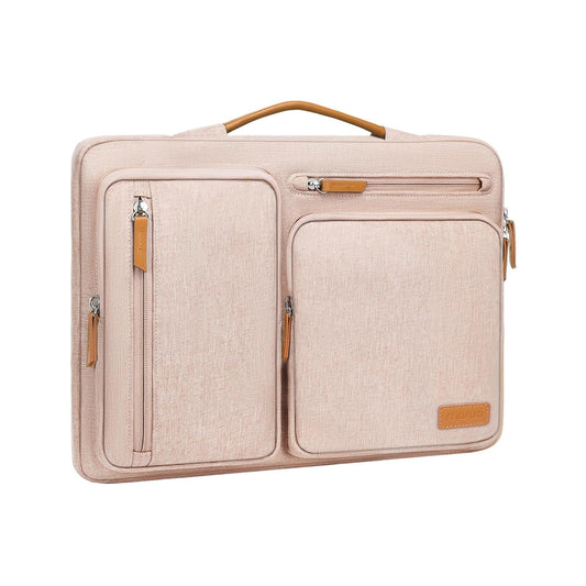 MOSISO 360 Protective Laptop Case 16 inch, 15-15.6 inch Laptop Sleeve Compatible with MacBook Pro 16, HP, Acer, Dell, Lenovo, ASUS, Side Open Carrying Case with 4 Zipper Pockets&Handle, Khaki iMosiso