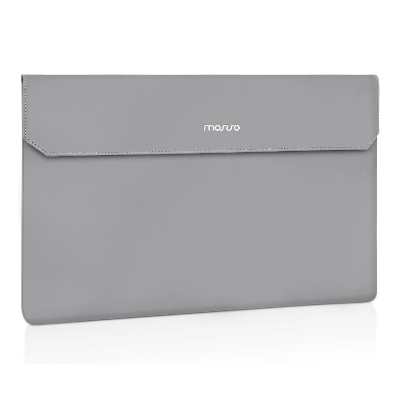 MOSISO Portable Monitor Case Sleeve 16.1 inch, Carrying Case for Most 15.6-16.1 inch Portable Travel Display Monitor Laptop, PU Leather Laptop Display Bag with Front Pocket