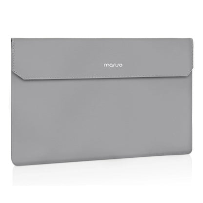 MOSISO Portable Monitor Case Sleeve 16.1 inch, Carrying Case for Most 15.6-16.1 inch Portable Travel Display Monitor Laptop, PU Leather Laptop Display Bag with Front Pocket