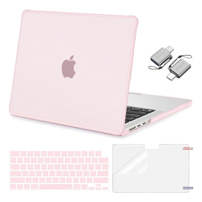 MOSISO Compatible with MacBook Pro 14 inch Case 2026-2021 M5-M1 A3427 A3426 A3434 A3112 A3185 A3401 A2918 A2992 A2779 A2442, 4 in 1 Kit Crack-Resistant Reinforced Corners Shell