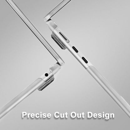 MOSISO Compatible with MacBook Air 15 inch Case 2025 2024 2023 Release M4 A3241 M3 A3114 M2 A2941,Ultra-Thin Natural Original Plastic Hard Shell Case&Keyboard Cover&Screen Film&Type C,Frost Clear