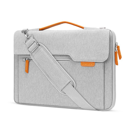 MOSISO 360 Protective Laptop Shoulder Bag, 15-15.6 inch Computer Bag Compatible with MacBook Pro 16, HP, Dell, Lenovo, Asus Notebook,Flapover Sleeve with Fully Open Zipper&Handle&Pockets, Navy Blue iMosiso