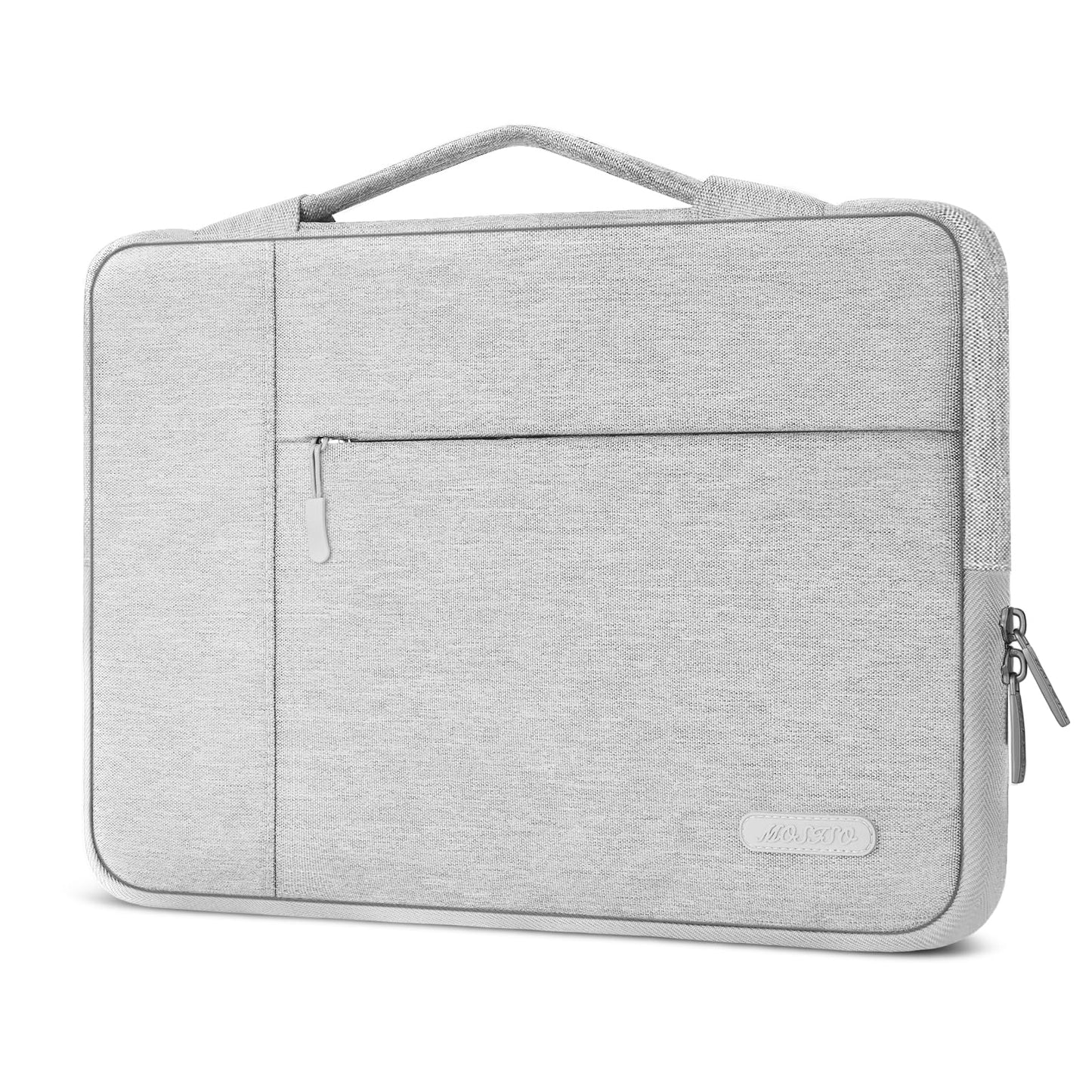 MOSISO Laptop Case 13.3-14 inch Sleeve with Handle for MacBook | Compatible with MacBook Air/Pro 13/Pro 14 | HP Dell ASUS Lenovo Notebook | Polyester Multifunctional Computer Bag | Pink