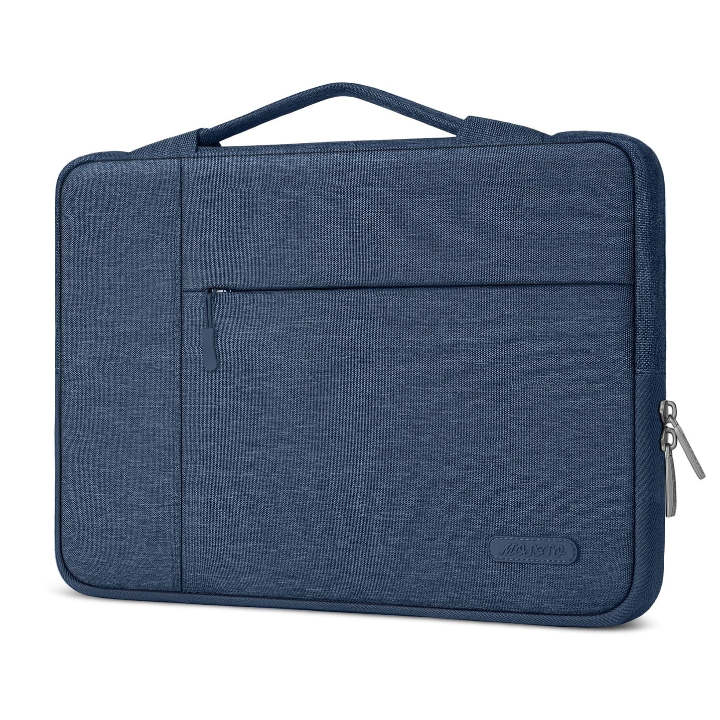 MOSISO Laptop Case 13.3-14 inch Sleeve with Handle for MacBook | Compatible with MacBook Air/Pro 13/Pro 14 | HP Dell ASUS Lenovo Notebook | Polyester Multifunctional Computer Bag | Pink