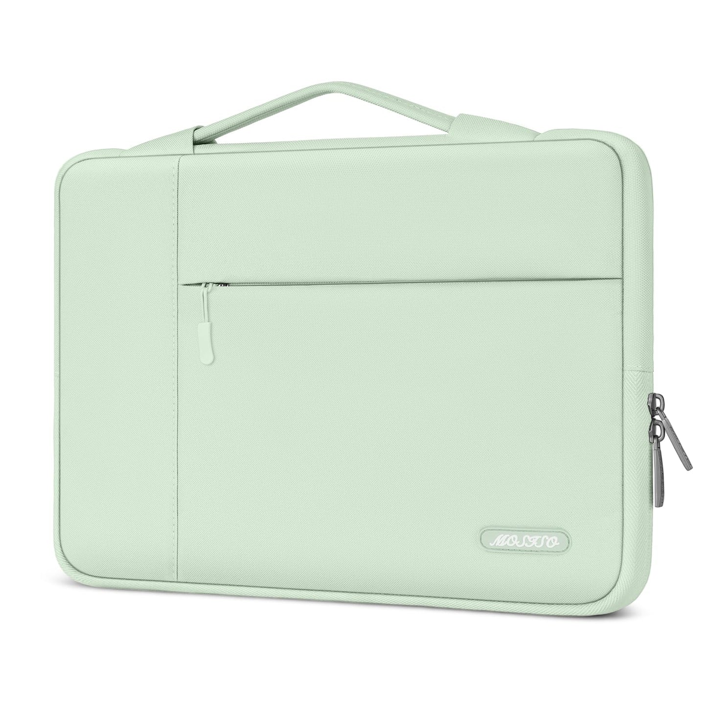 MOSISO Laptop Case 13.3-14 inch Sleeve with Handle for MacBook | Compatible with MacBook Air/Pro 13/Pro 14 | HP Dell ASUS Lenovo Notebook | Polyester Multifunctional Computer Bag | Pink