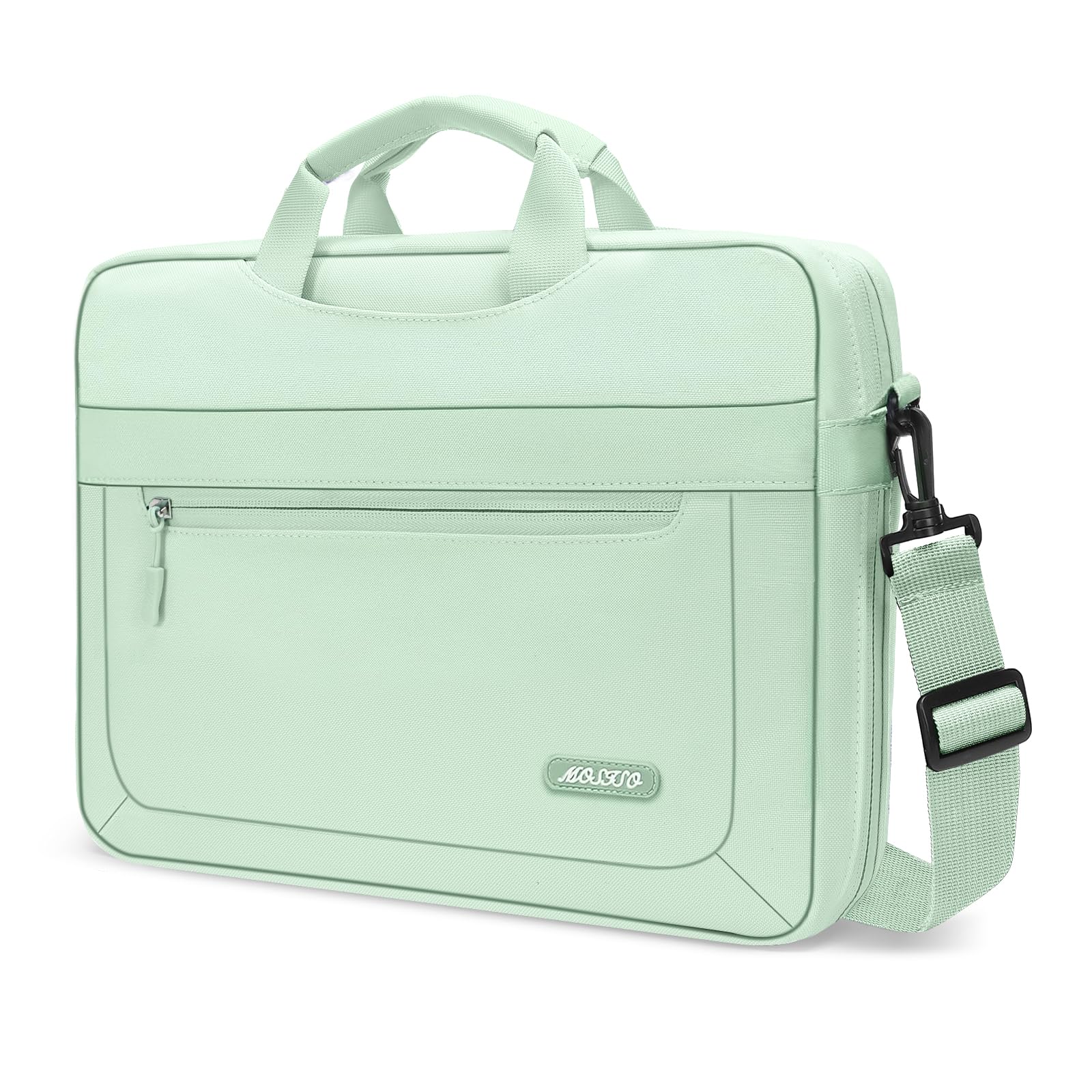 MOSISO Laptop Shoulder Messenger Bag Compatible with MacBook Air/Pro, 13-17.3 inch Notebook,Compatible with MacBook Pro 14 inch M5 M4 M3 M2 M1 2025-2021 with Adjustable Depth at Bottom, Deep Teal iMosiso