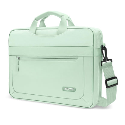 MOSISO Laptop Shoulder Messenger Bag Compatible with MacBook Air/Pro, 13-17.3 inch Notebook,Compatible with MacBook Pro 14 inch M5 M4 M3 M2 M1 2025-2021 with Adjustable Depth at Bottom, Deep Teal iMosiso