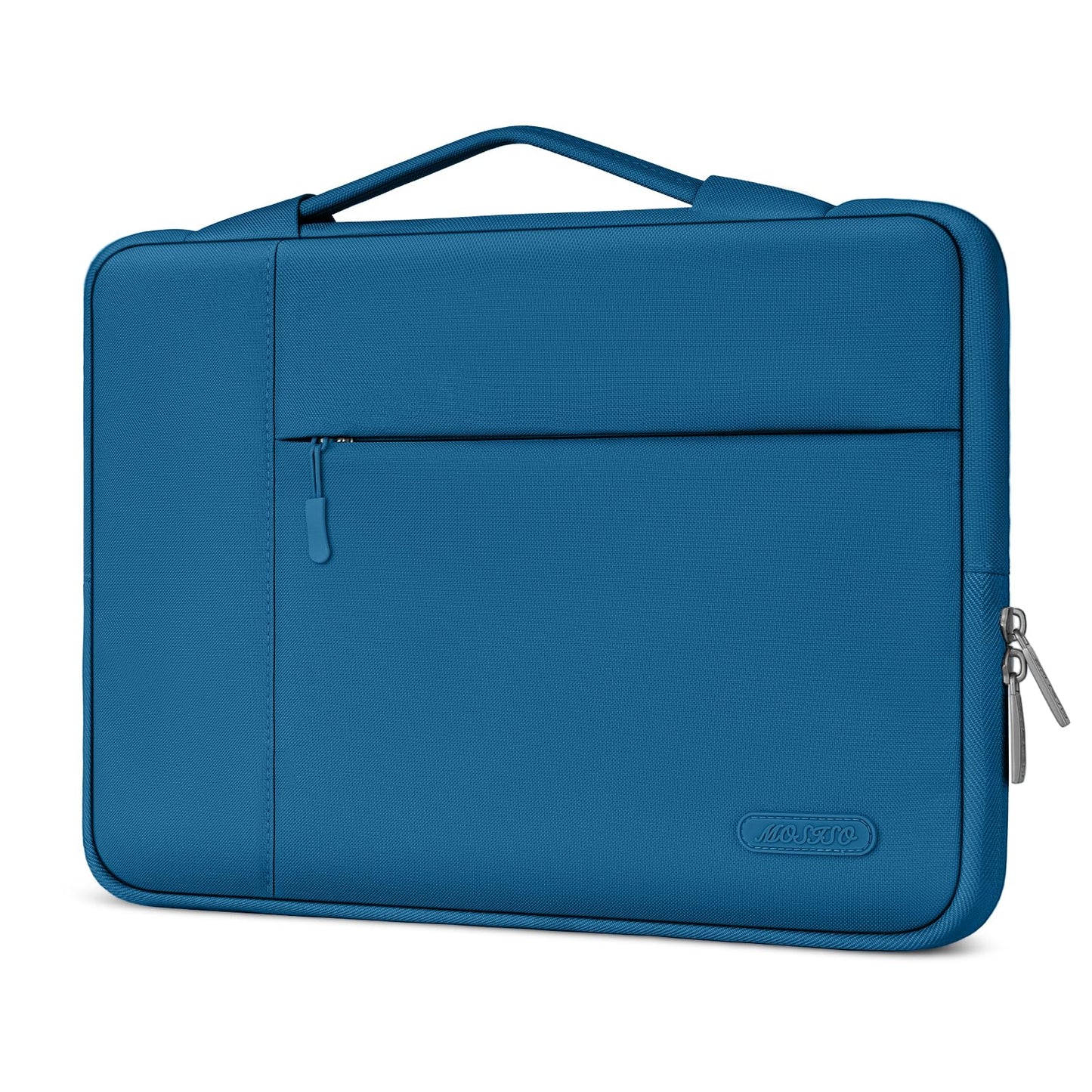 MOSISO Laptop Case 13.3-14 inch Sleeve with Handle for MacBook | Compatible with MacBook Air/Pro 13/Pro 14 | HP Dell ASUS Lenovo Notebook | Polyester Multifunctional Computer Bag | Pink