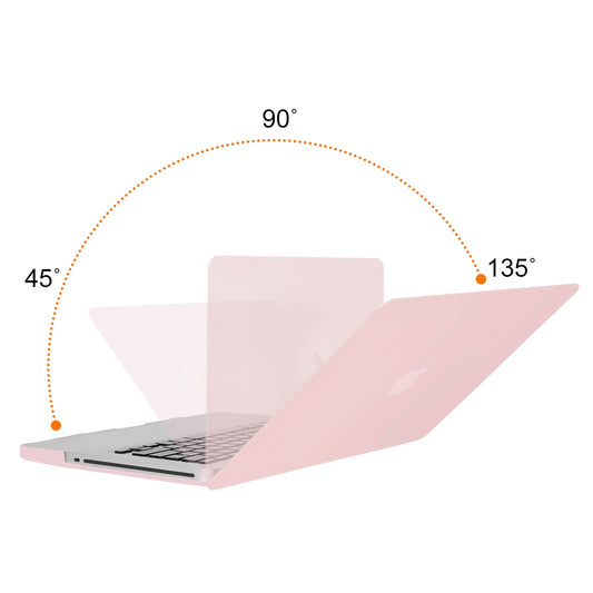 MOSISO Plastic Hard Shell Case & Keyboard Cover & Screen Protector Only Compatible with MacBook Pro 13 inch (A1278, Old Version with CD-ROM), Release Early 2012/2011/2010/2009/2008, Rose Quartz