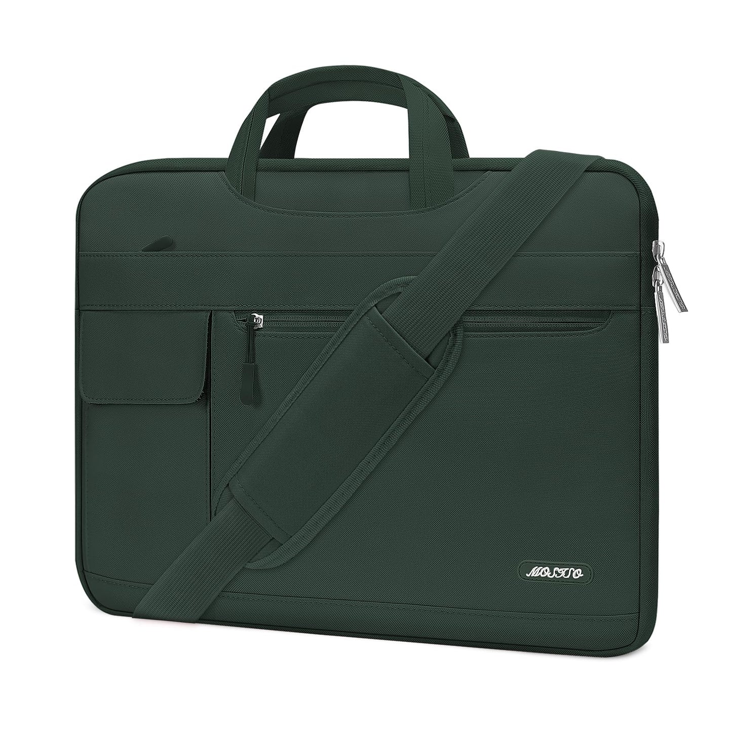 MOSISO Laptop Shoulder Bag Compatible with MacBook Air 13-16 inch M2 A2681 M1 A2337 A2179 A1932/Pro 13 M2 M1 A2338 A2251 A2289 A2159 A1989 A1706 A1708,Polyester Flapover Briefcase Sleeve Case iMosiso