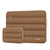 MOSISO 13.3 inch Laptop Case, 13-13.3 inch Puffy Laptop Sleeve Compatible with MacBook Air 13 13.6 M4 M3 M2 M1/Pro 13/Pro 14, HP Dell ASUS Lenovo,Polyester Horizontal Bag with Small Case, Brown