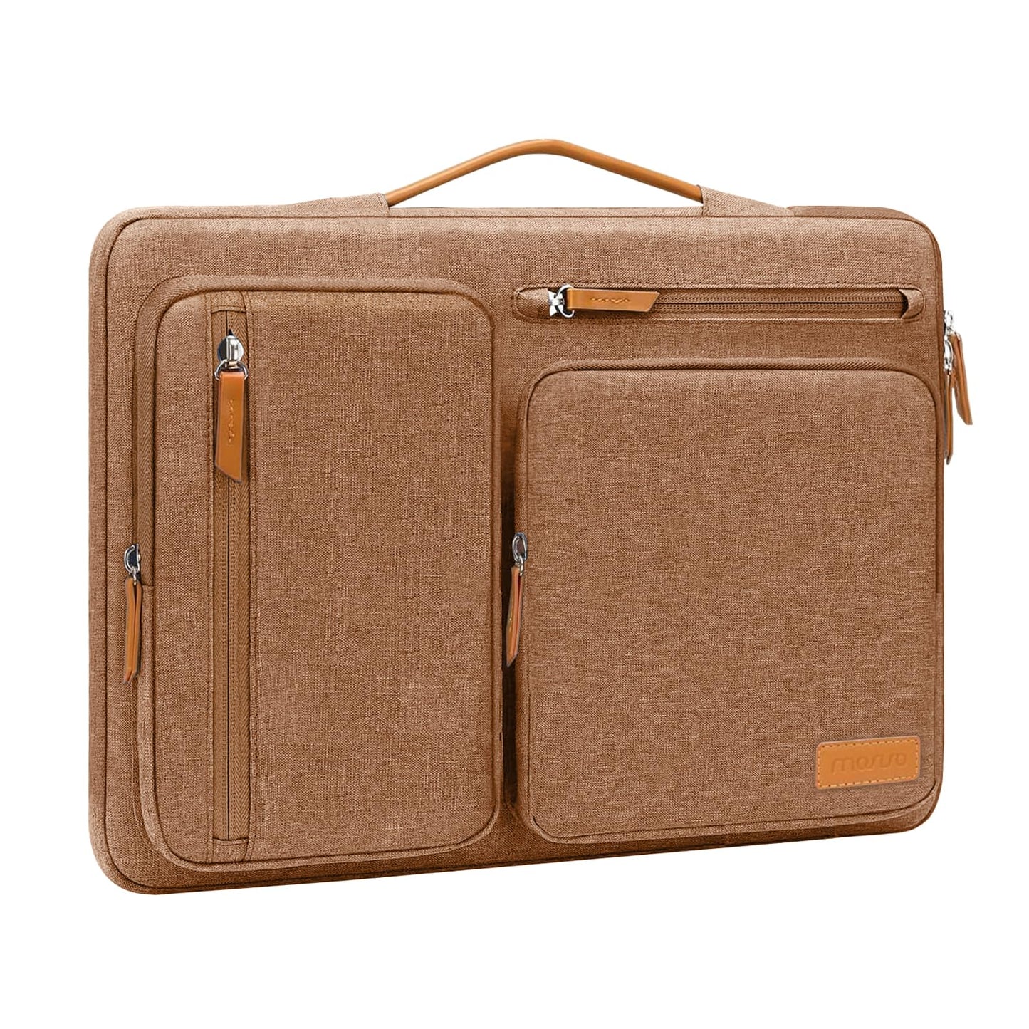 MOSISO 360 Protective Laptop Case 13.3 inch, 13-13.3 inch Laptop Sleeve Compatible with MacBook Air/Pro 13 / Pro 14,HP Dell Acer ASUS,Side Open Carrying Case with 4 Zipper Pockets&Handle, Black