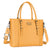MOSISO PU Leather Laptop Tote Bag for Women, Waterproof Large Capacity Business Work Briefcase Shoulder Laptop Bag