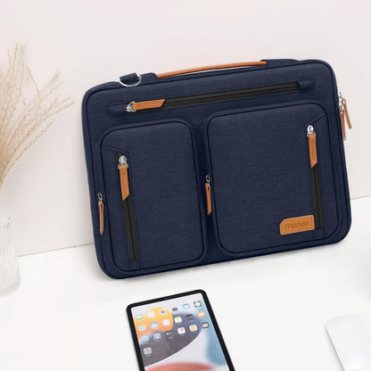 MOSISO 360 Protective Laptop Shoulder Bag, Computer Bags, Side Open Messenger Bag with 5 Accessory Pockets & Belt iMosiso