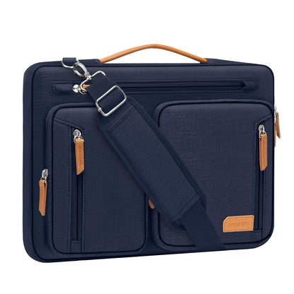 MOSISO 360 Protective Laptop Shoulder Bag, Computer Bags, Side Open Messenger Bag with 5 Accessory Pockets & Belt iMosiso