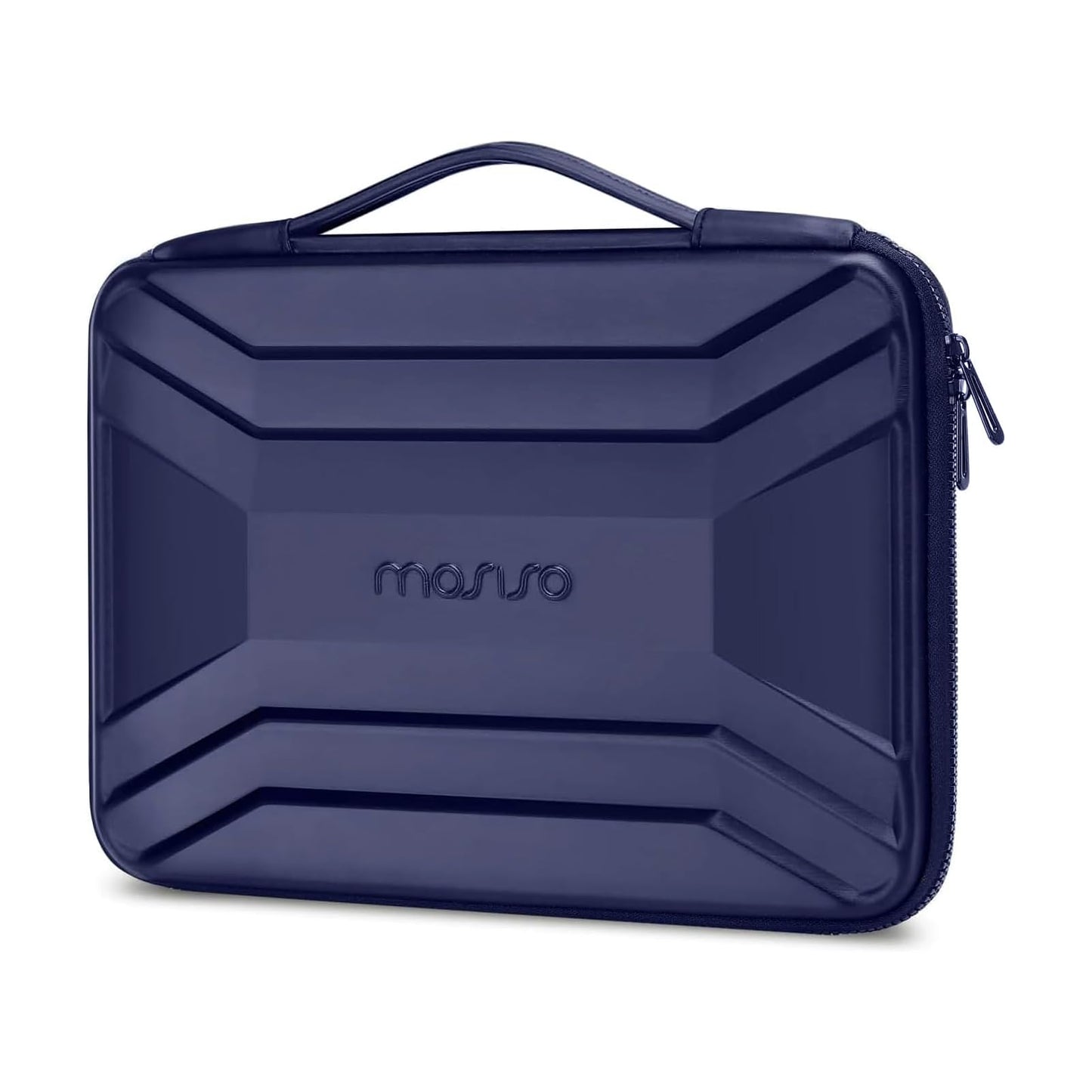 MOSISO 13-16 inch Laptop Hard Case, 13.3 inch Waterproof Shockproof Computer Bag Compatible with MacBook HP Dell, Symmetrical Trapezoid EVA Carrying Laptop Sleeve Hard Shell with Handle, Black