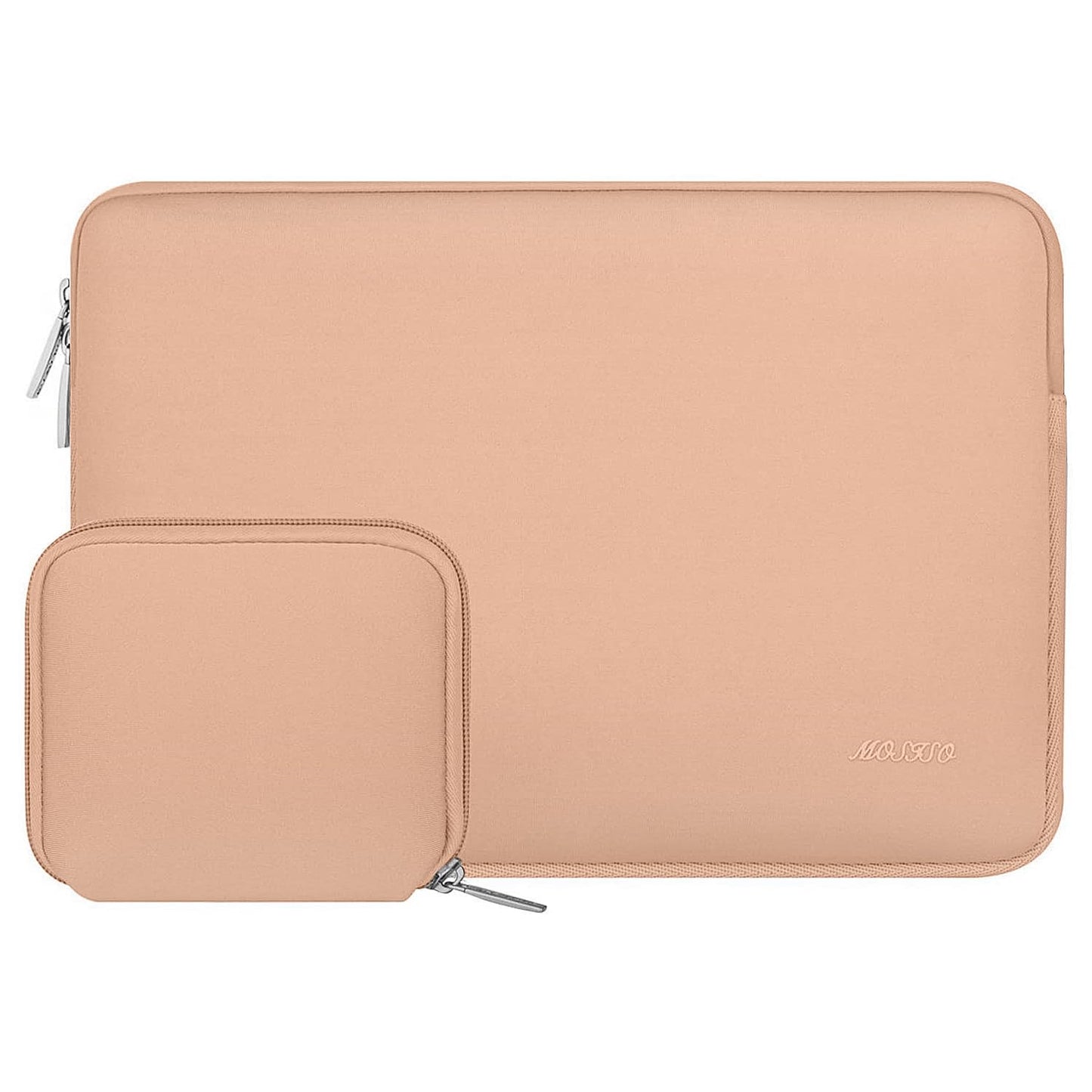 MOSISO Laptop Sleeve Case 13-13.3 inch for MacBook Air/Pro | Pro 14 | HP Dell ASUS Lenovo Notebook | Neoprene Computer Sleeve | with Small Case | Baby Pink