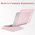 MOSISO Compatible with MacBook Air 15 inch Case 2025 2024 2023 Release M4 A3241 M3 A3114 M2 A2941, Heavy Duty Plastic Hard Shell Case Cover with Fold Kickstand&Keyboard Cover&Screen Film, Pink