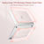 MOSISO Compatible with MacBook Air 13 inch Case 2022-2018 Release A2337 M1 A2179 A1932, Anti-Cracking&Anti-Fingerprint Heavy Duty Glitter Plastic Hard Case with TPU Bumper&Keyboard Cover, Pink