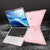 MOSISO Compatible with MacBook Air 15 inch Case 2025 2024 2023 Release M4 A3241 M3 A3114 M2 A2941, Heavy Duty Plastic Hard Shell Case Cover with Fold Kickstand&Keyboard Cover&Screen Film, Pink