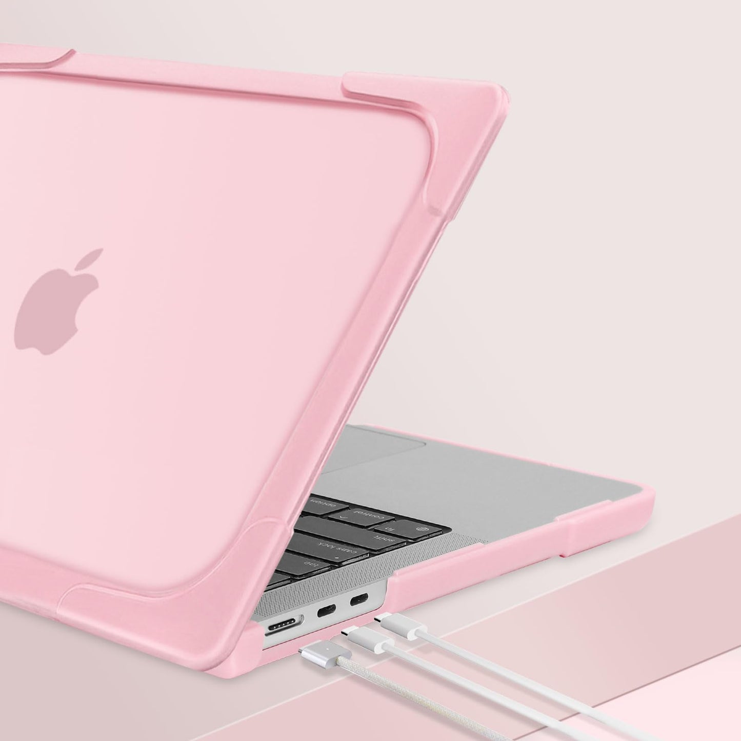MOSISO Compatible with MacBook Air 15 inch Case 2025 2024 2023 Release M4 A3241 M3 A3114 M2 A2941, Heavy Duty Plastic Hard Shell Case Cover with Fold Kickstand&Keyboard Cover&Screen Film, Pink