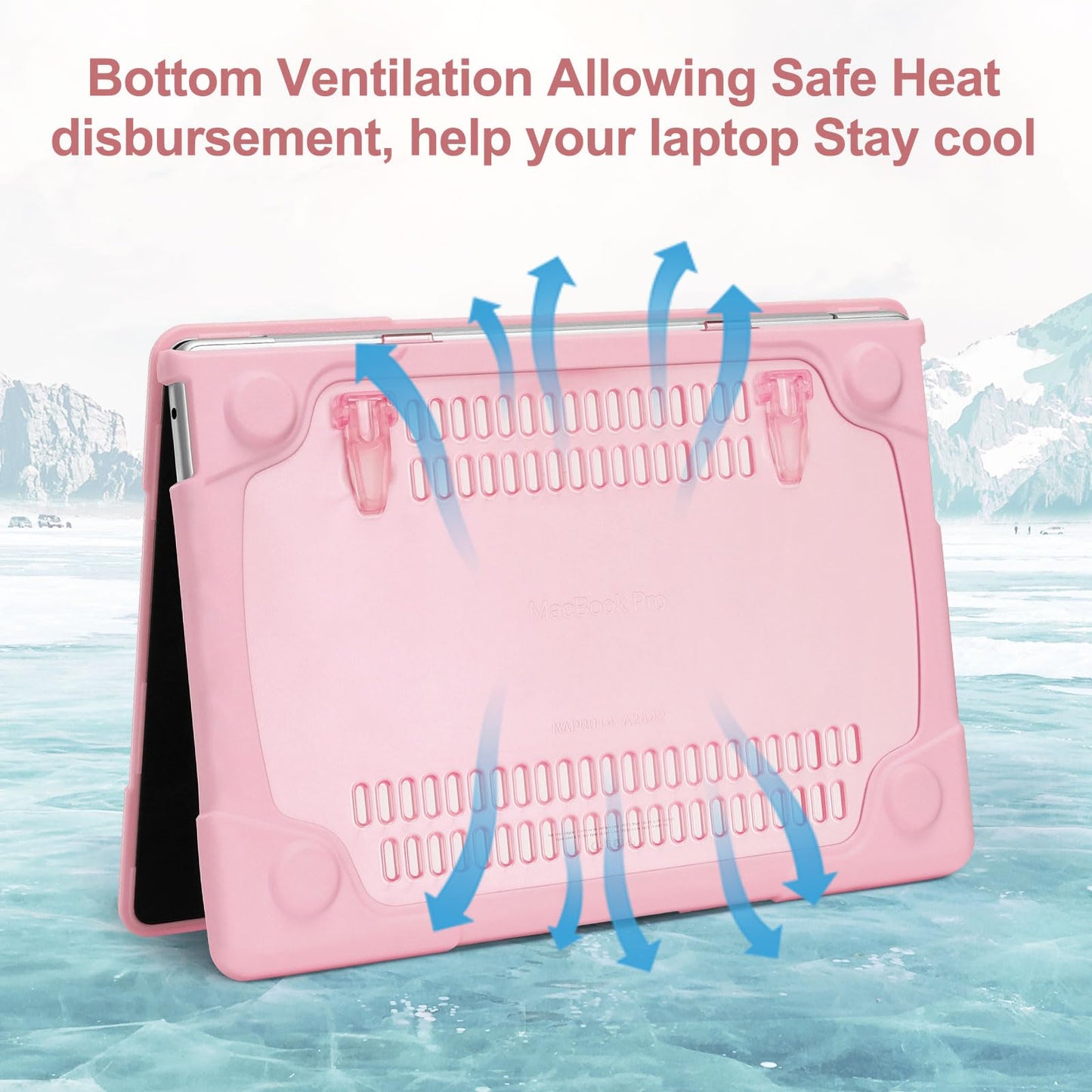 MOSISO Compatible with MacBook Air 15 inch Case 2025 2024 2023 Release M4 A3241 M3 A3114 M2 A2941, Heavy Duty Plastic Hard Shell Case Cover with Fold Kickstand&Keyboard Cover&Screen Film, Pink