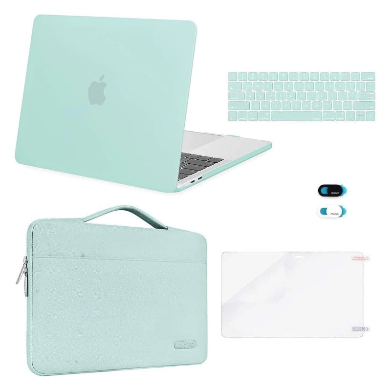 MOSISO Compatible with MacBook Pro 13 inch Case M2 2026, 2025, 2024-2016 A2338 M1 A2251 A2289 A2159 A1989 A1708 A1706, Plastic Hard Case&Bag&Keyboard Skin&Webcam Cover&Screen Protector