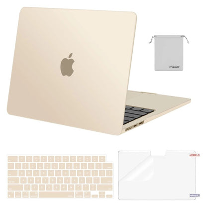 MOSISO Compatible with MacBook Air 13 inch Case M2-M5 2022-2026 A3449 A3240 A3113 A2681, 4 in 1 Protective Kit: Hard Shell, Keyboard Cover, Screen Film & Storage Pouch