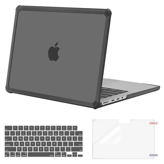MOSISO Compatible with MacBook Pro 14 inch Case M5 2026 M4 M3 M2 M1 2025-2021 A3427 A3426 A3434 A3112 A3185 A3401 A2918 A2992 A2779 A2442,3 in 1 Kit Anti-Crack Hard Shell with TPU Bumper