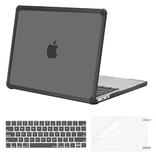 MOSISO Crack-Resistant Cover Compatible with MacBook Pro 13 inch Case M2 2026-2016 A2338 M1 A2251 A2289 A2159 A1989 A1708 A1706,Heavy Duty Shell with TPU Bumper&Keyboard Cover&ScreenFilm