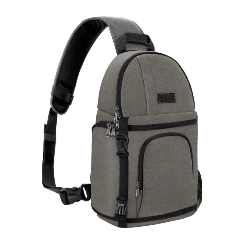 MOSISO Camera Sling Bag, DSLR/SLR/Mirrorless Camera Case Shockproof Photography Camera Backpack with Tripod Holder & Removable Modular Inserts Compatible with Canon/Nikon/Sony/Fuji