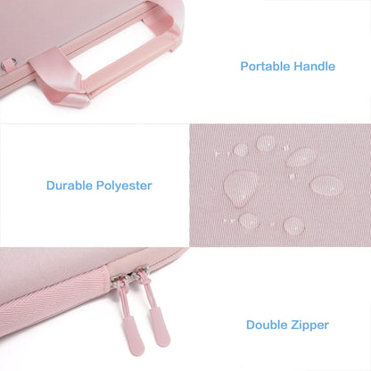 MOSISO Laptop Case 14 inch, Laptop Sleeve Bag Compatible with HP Lenovo Dell ASUS Acer, HP Stream, Dell Latitude, Lenovo IdeaPad, Neoprene Carrying Computer Bag with Handle&Detachable Small Case, Pink