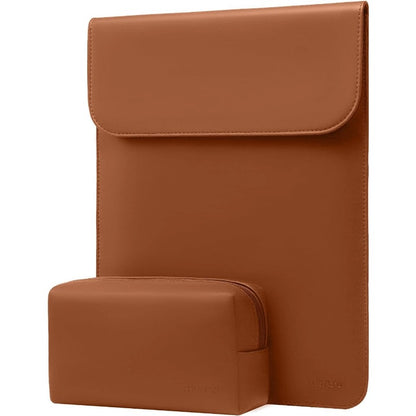 MOSISO Laptop Case 13.3 inch, 13-13.3 inch Laptop Sleeve Compatible with MacBook Neo 13 A18 Pro A3404 /Air 13/Pro 13/Pro 14 M5 M4 M3 M2 M1, Faux Suede Leather Case with Small Bag