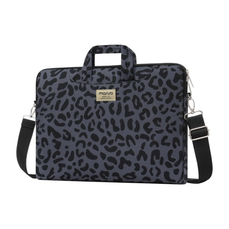 MOSISO Animal Grain Laptop Shoulder Briefcase Sleeve with Luggage Strap, Fits MacBook  15–15.6 Inch Notebook