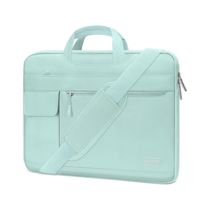 MOSISO Laptop Shoulder Bag Compatible with MacBook Air/Pro,13/13.3/16 inch Notebook,Compatible with MacBook Pro 14 inch M5 M4 M3 M2 M1 2026-2021,Polyester Flapover Briefcase Sleeve Case