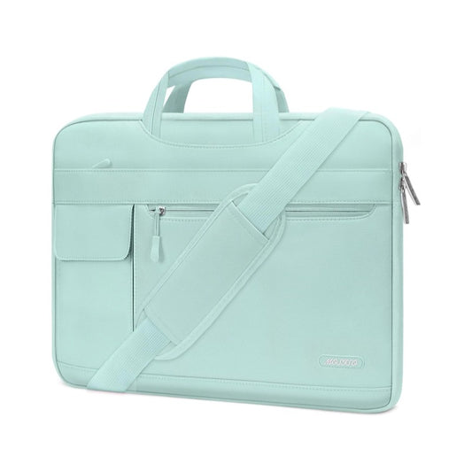 MOSISO Polyester Flapover Laptop Shoulder Briefcase Sleeve, Fits 13.3-15.6 Inch MacBook Air Pro M1-M5 Notebook