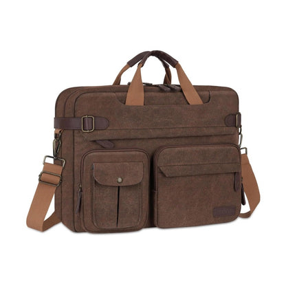 MOSISO 3 in 1 Messenger Bag for Men, 15.6 inch Computer Laptop Bag Convertible Laptop Backpack for Work Business Travel, Crossbody Satchel Briefcase Shoulder Bags Handbag Bookbag for College