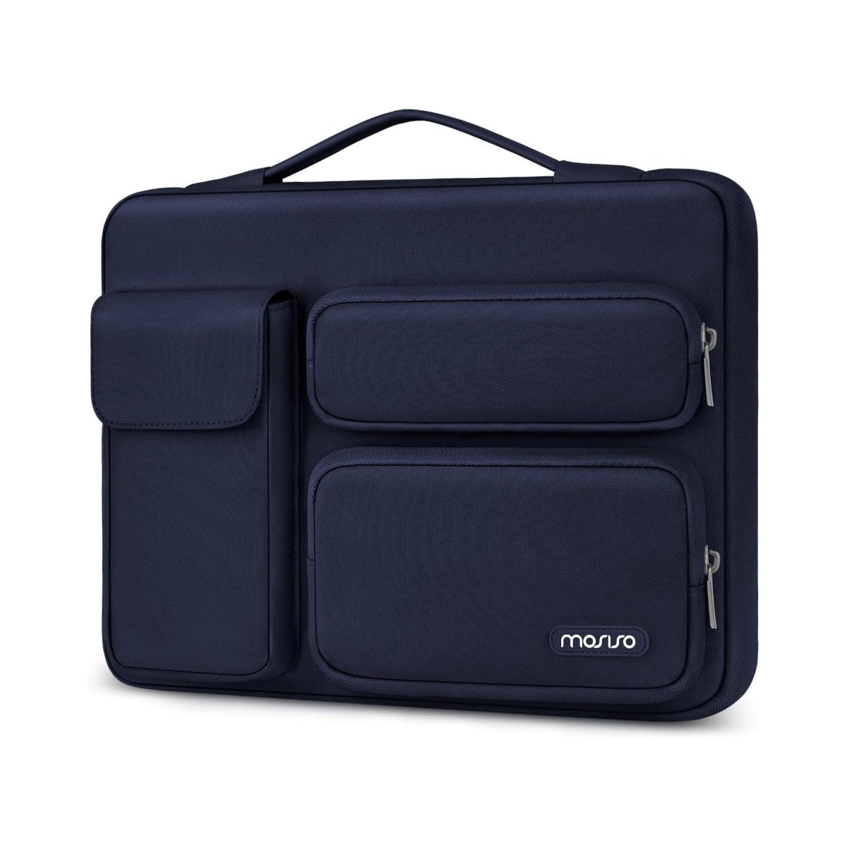 MOSISO 360 Protective Laptop Case 13-17.3 inch, 13/13.3/14/15/16/17.3 inch Laptop Sleeve Compatible with MacBook, HP Dell ASUS Lenovo, Side Open Bag with 2 Raised&1 Flapover Pockets