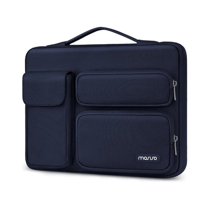 MOSISO 360 Protective Laptop Case 13-17.3 inch, 13/13.3/14/15/16/17.3 inch Laptop Sleeve Compatible with MacBook, HP Dell ASUS Lenovo, Side Open Bag with 2 Raised&1 Flapover Pockets
